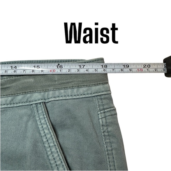 White House Black Market The Straight Crop green chino ankle pants women’s 12 - Picture 11 of 14